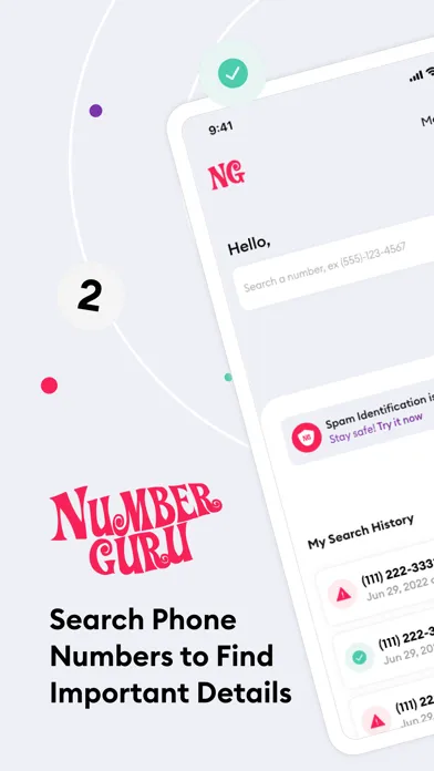 NumberGuru Phone Number Lookup سکرین شاٹس
