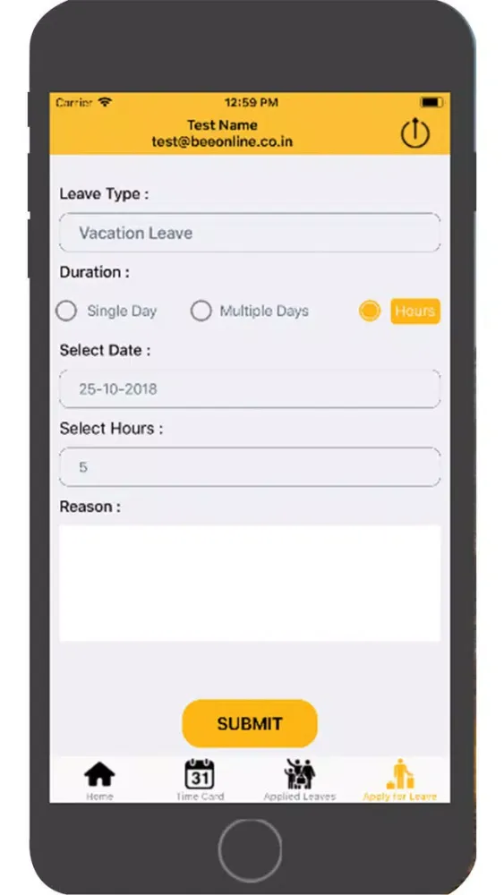 Bee Online Attendance System 스크린샷