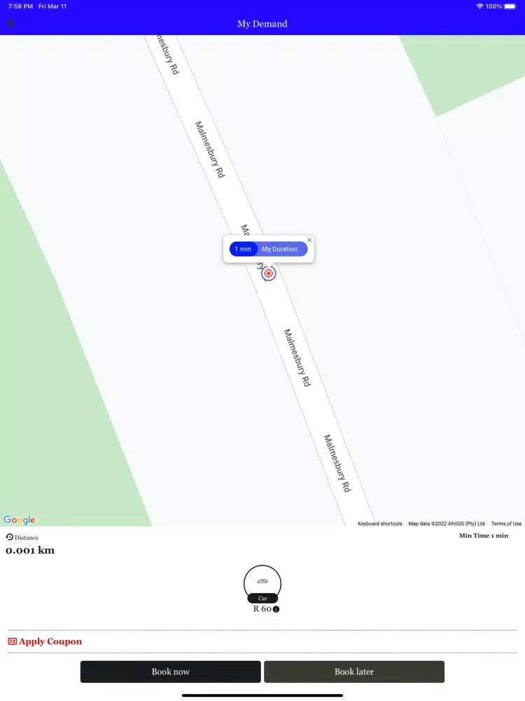 Beep A Ride Malmesbury iPad  スクリーンショット