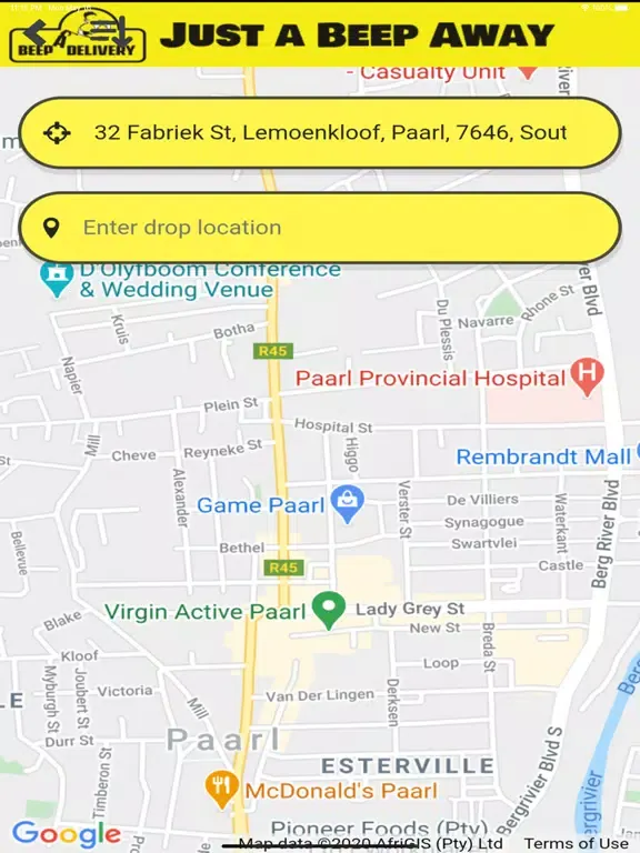Beep A Ride Paarl iPad  سکرین شاٹس