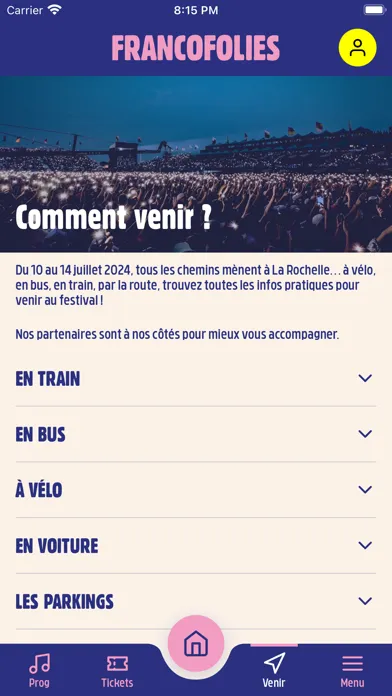 Capturas de pantalla de Francofolies La Rochelle