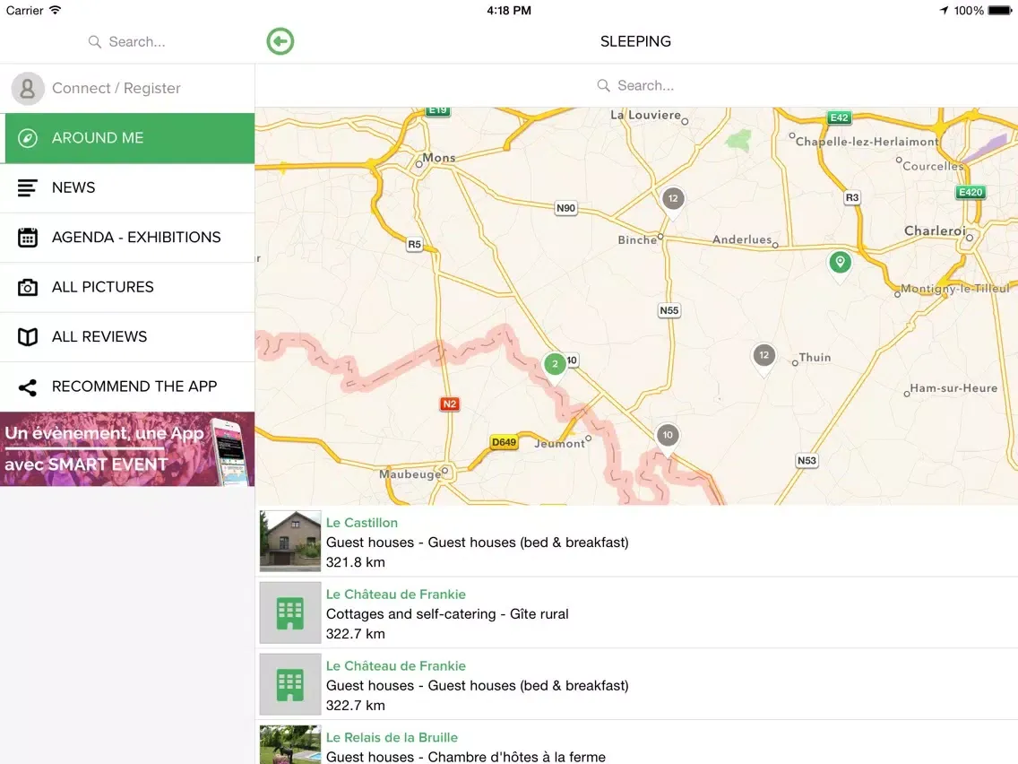 Скриншоты Smart Tourism iPad 