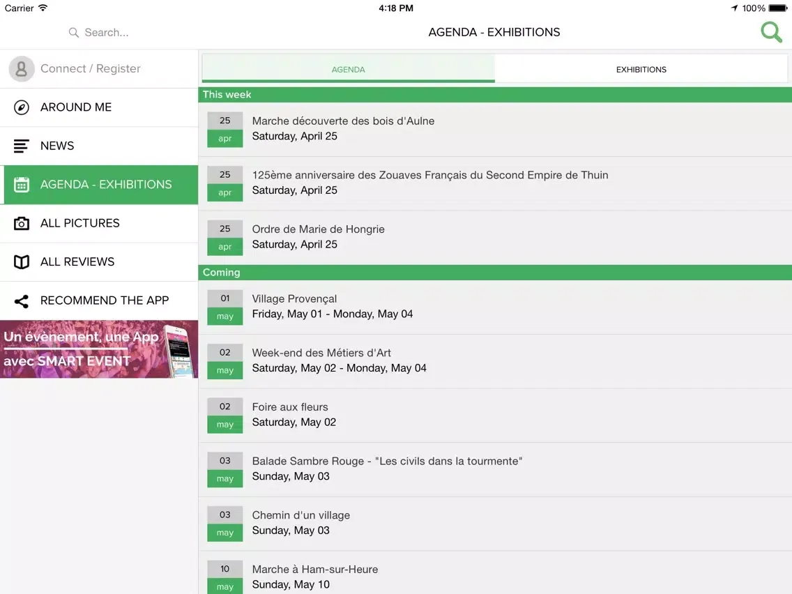 Скриншоты Smart Tourism iPad 
