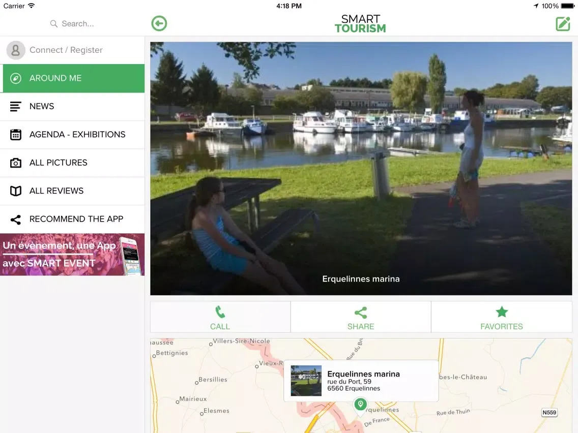 Скриншоты Smart Tourism iPad 