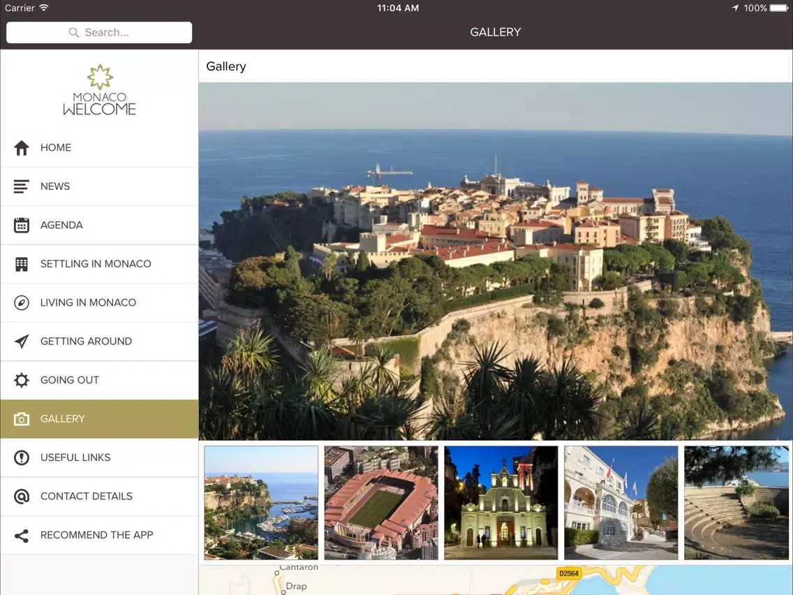 Monaco Welcome iPad  스크린샷