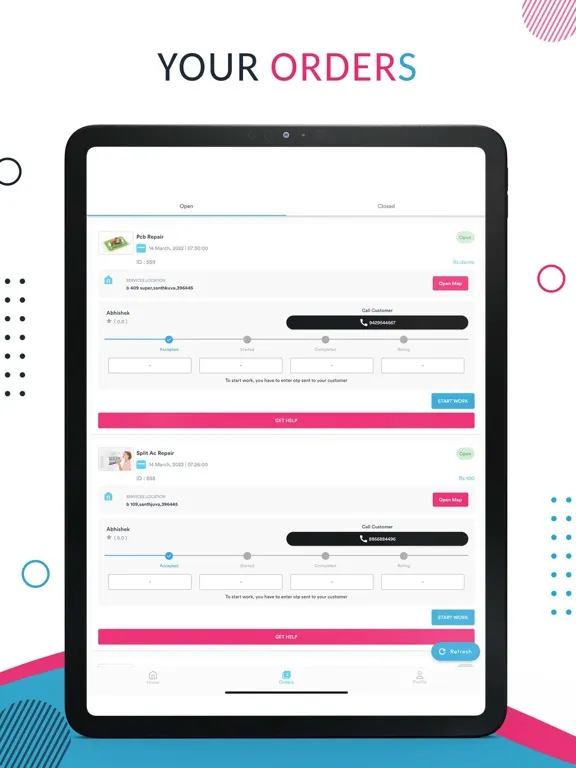 ACS Partner iPad  Screenshots