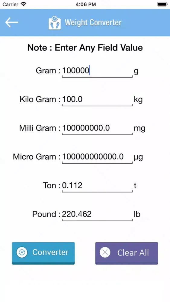 Bleep Test Calculator : Unit Screenshots