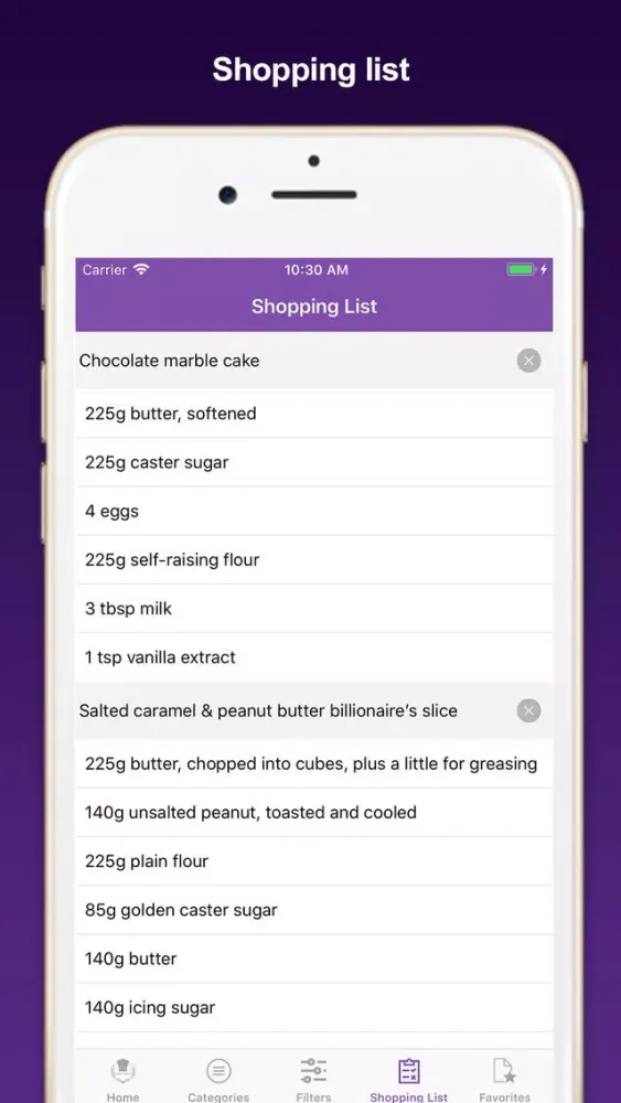 Cakes & baking recipes Screenshots
