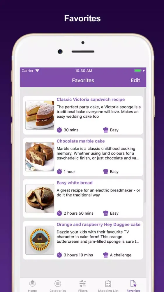 Cakes & baking recipes Screenshots