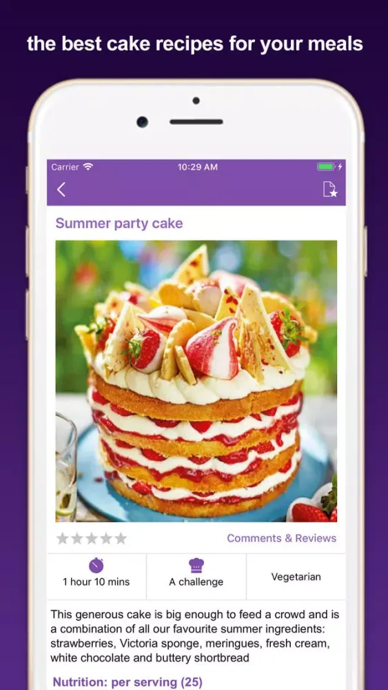 Cakes & baking recipes Screenshots