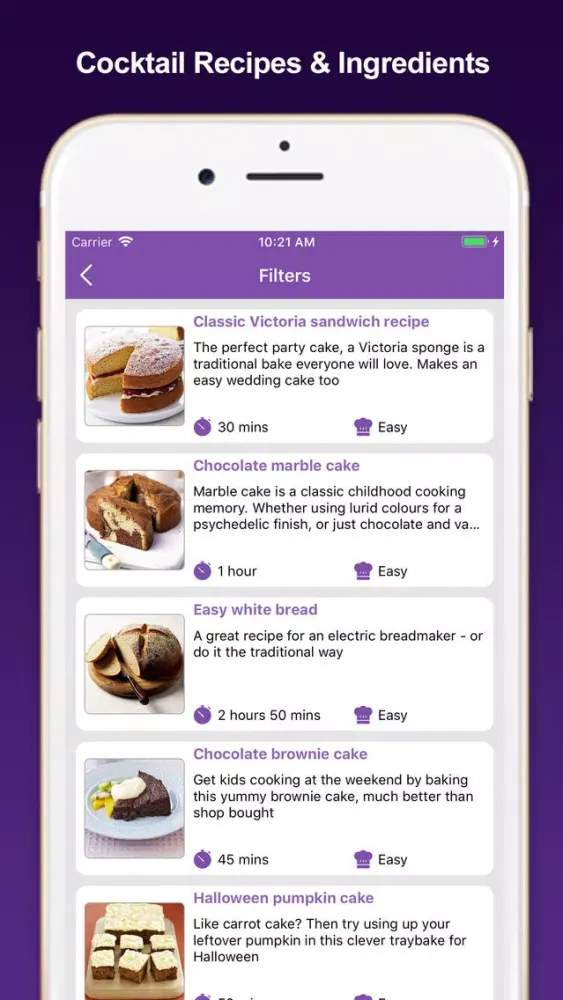 Cakes & baking recipes Screenshots
