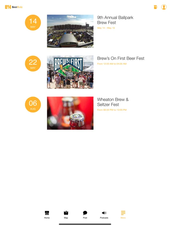 Captures d'écran de BeerHole iPad 