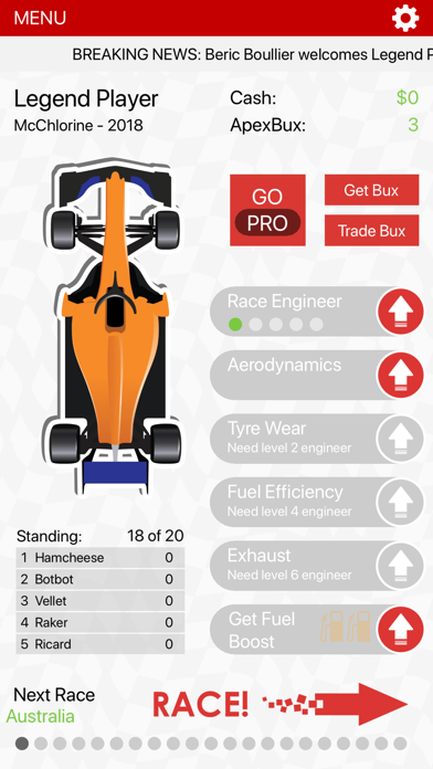 APEX Race Manager 2019 Screenshots