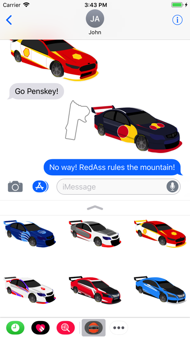V8 Bathurst Supercars Stickers应用截图