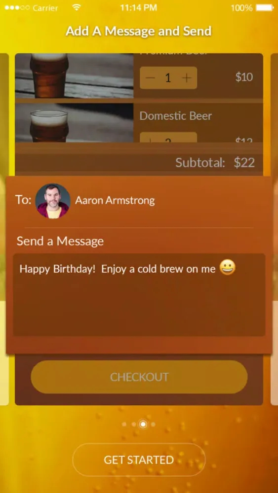 Tangkapan skrin BeerYou: The Beer Gifting App!