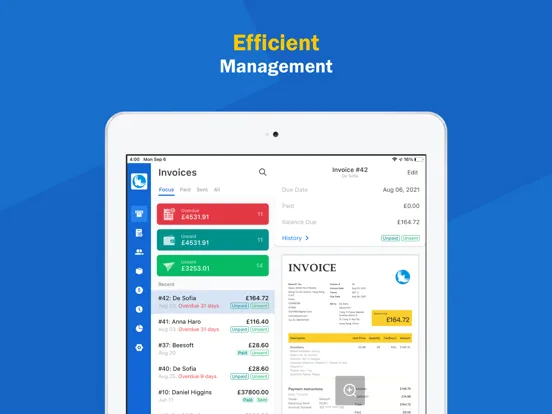 تصاویر Invoice Maker · iPad 