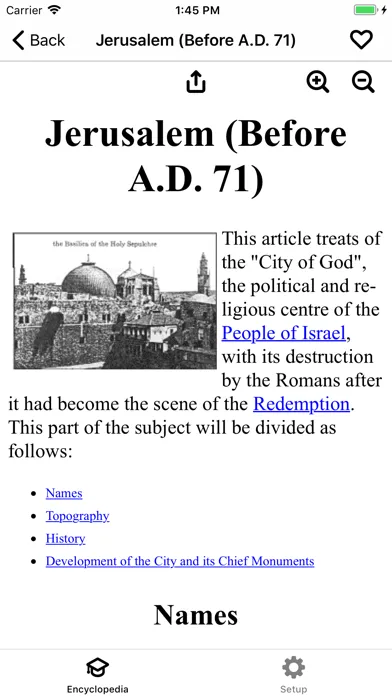 Catholic Encyclopedia Offline Screenshots