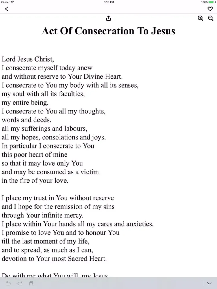 Tangkapan skrin Mass Readings and Prayers iPad 