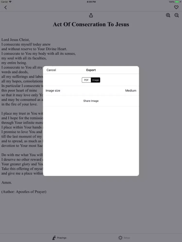 Prayers Collection iPad 應用截圖