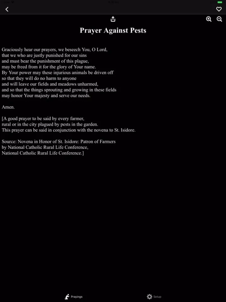 Prayers Collection iPad 應用截圖