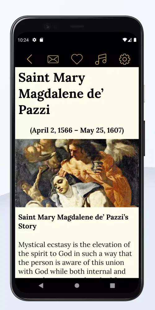 Captures d'écran de Catholic Saints Calendar