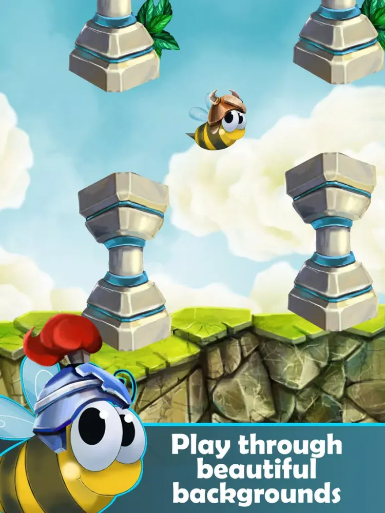Capturas de pantalla de Flappy Bee! by Bee the Swarm™ iPad 