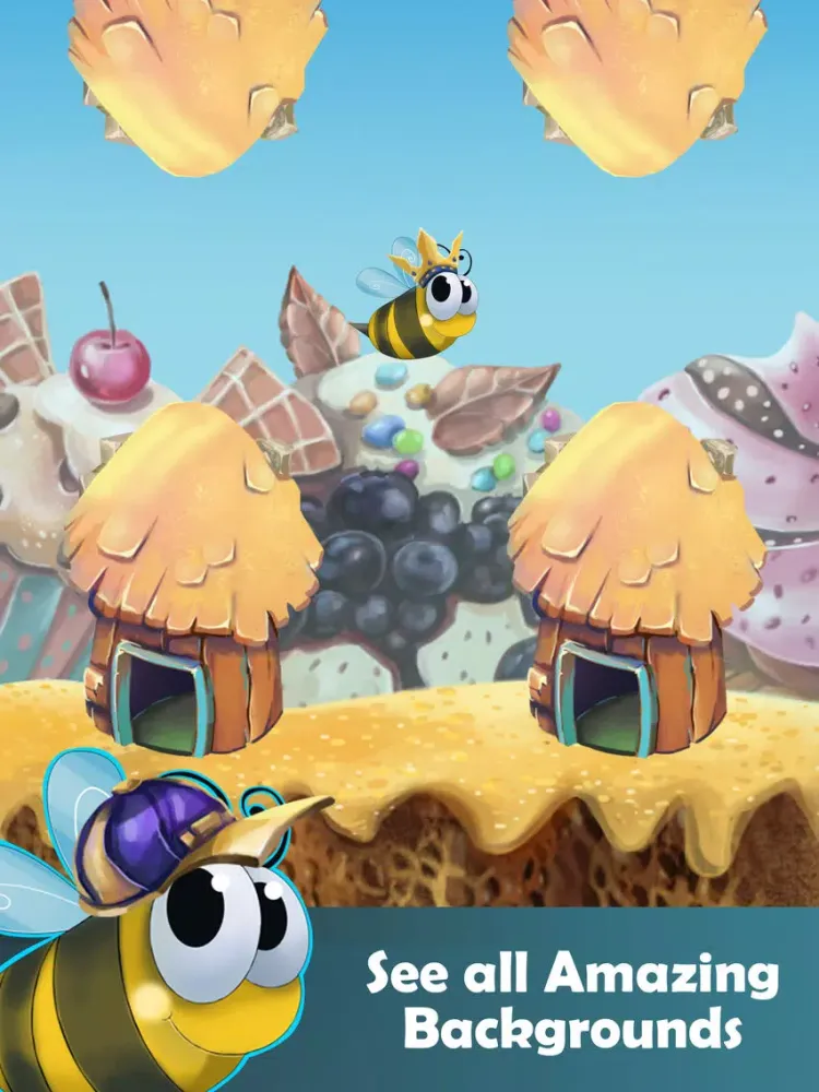 Capturas de pantalla de Flappy Bee! by Bee the Swarm™ iPad 