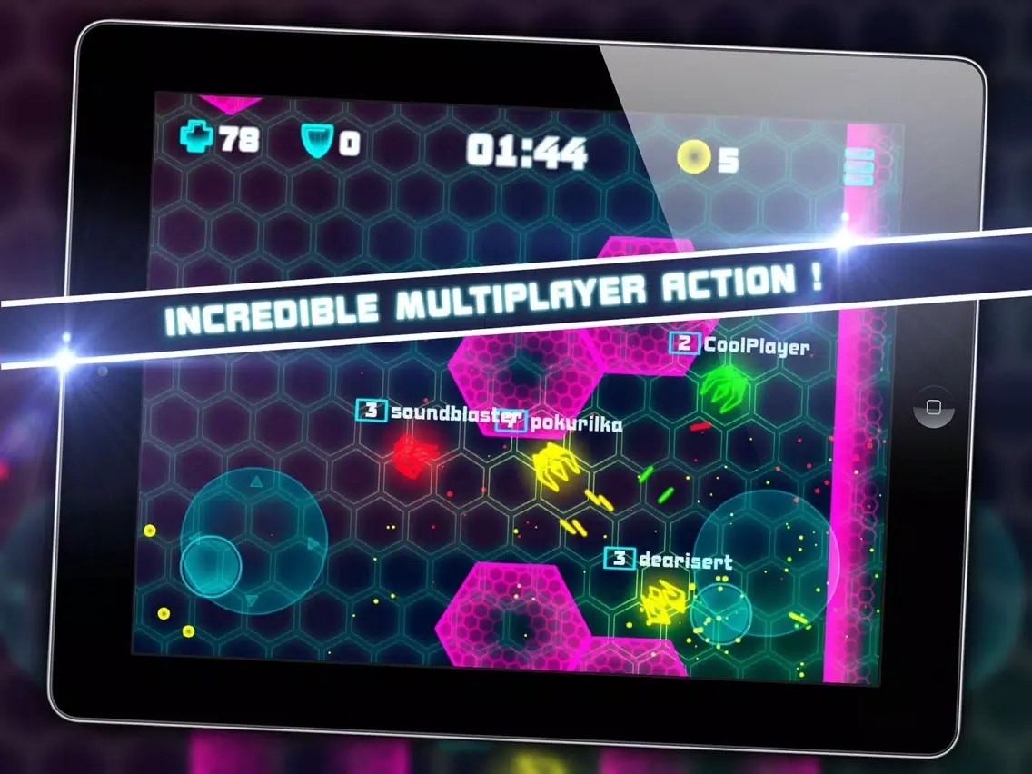 Tangkapan skrin Neon Battleground iPad 