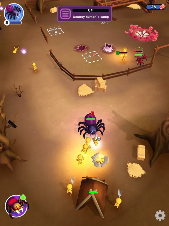 Ảnh chụp màn hình của The Spider Nest: Eat the World iPad 