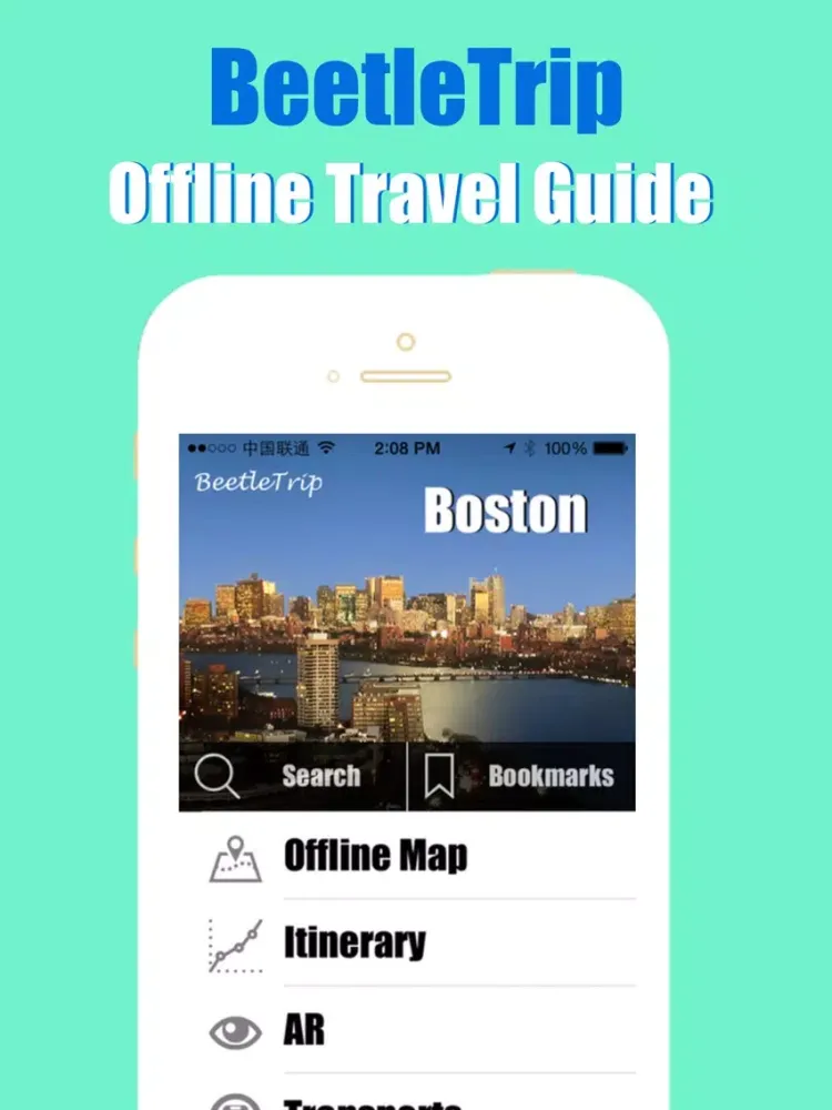 Boston travel guide & offline city metro train map iPad  Screenshots