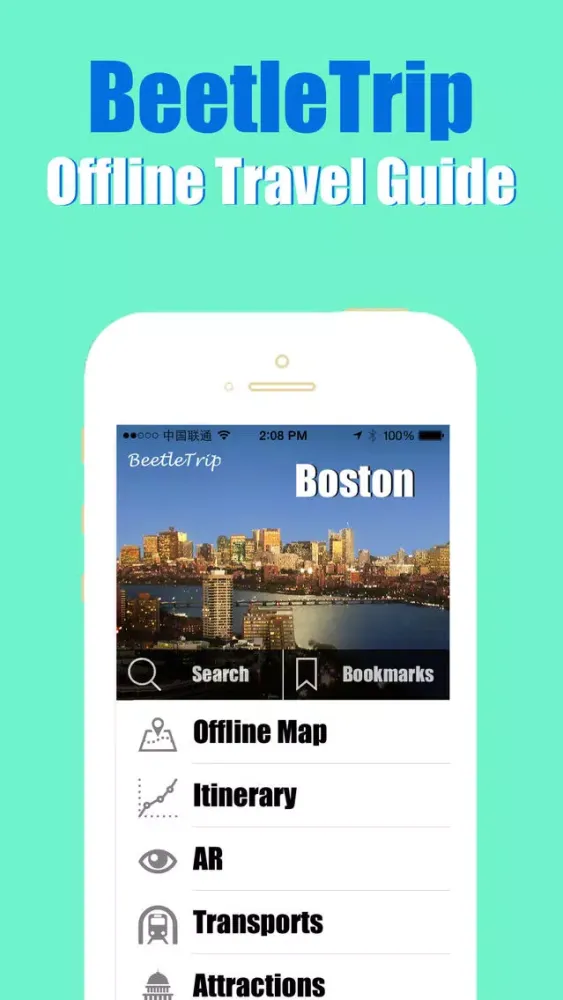 Boston travel guide & offline city metro train map Screenshots