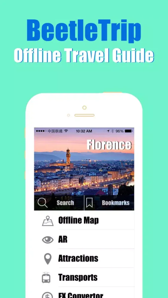 Florence travel guide and offline city map, Beetletrip Augmented Reality Florence Metro Train and Walks سکرین شاٹس