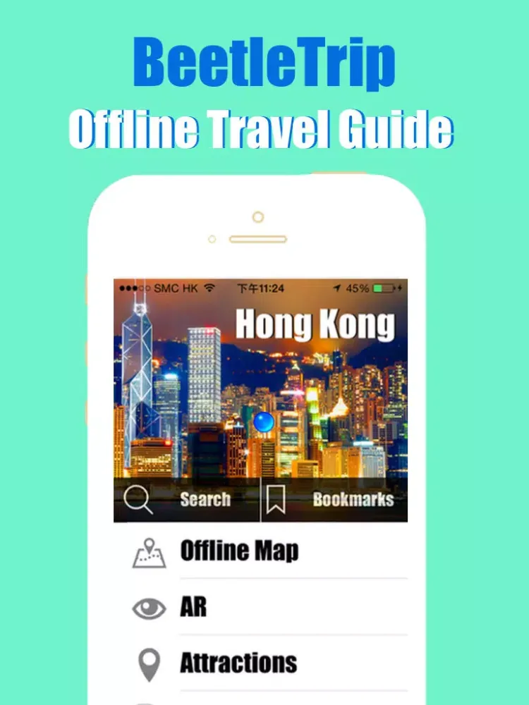 Hong Kong travel guide and offline city map - Beetletrip Augmented Reality Metro Train and Walks iPad  Screenshots