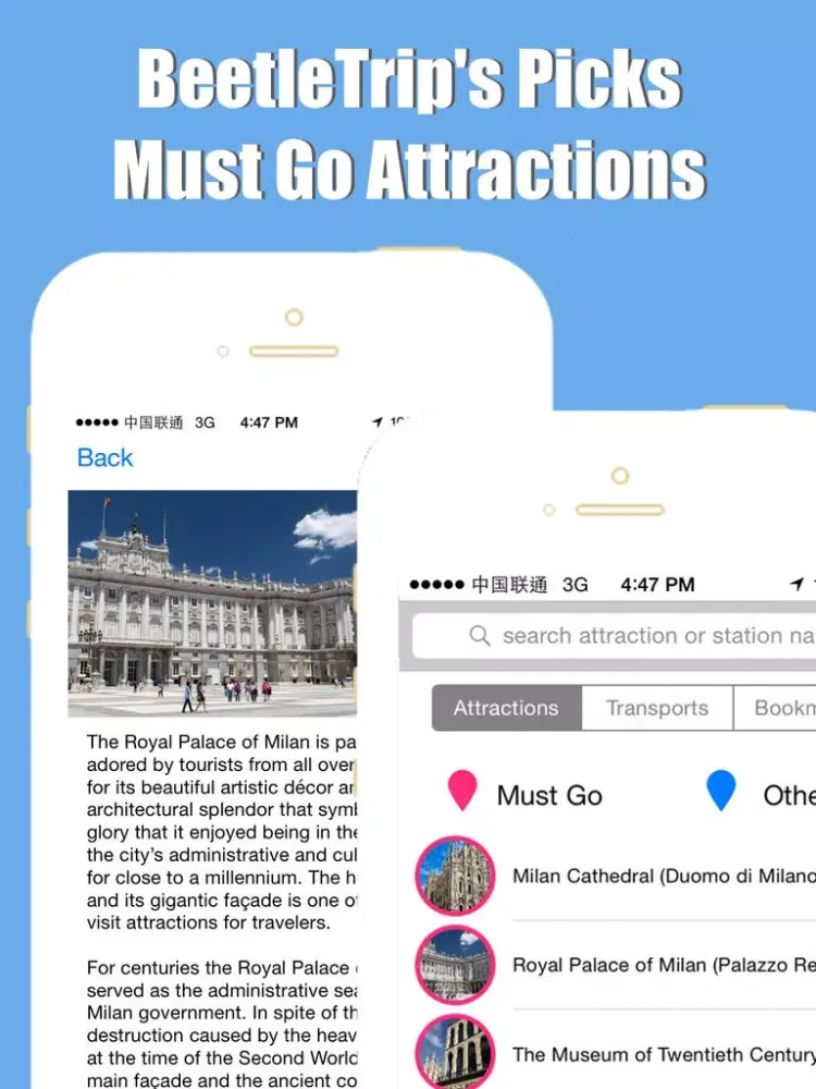 Screenshot di Milan travel guide and offline city map, Beetletrip Augmented Reality Milan Expo Metro Train and Walks iPad 