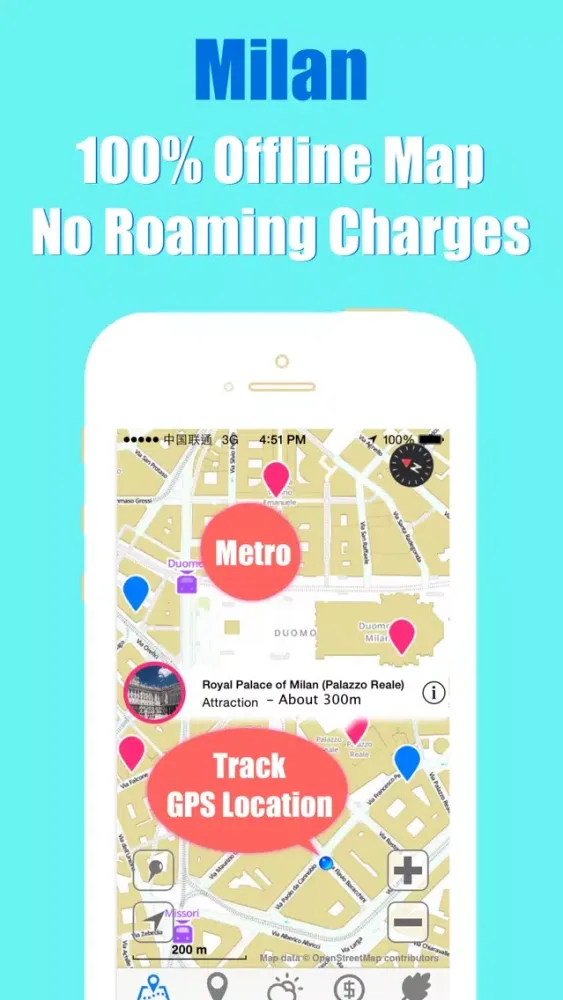 Screenshot di Milan travel guide and offline city map, Beetletrip Augmented Reality Milan Expo Metro Train and Walks