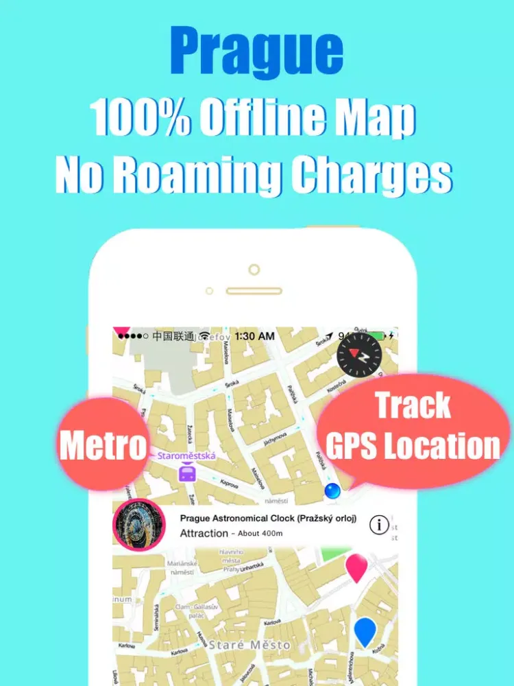Prague travel guide and offline city map, Beetletrip Augmented Reality Prague Metro Tram Train and Walks iPad  스크린샷