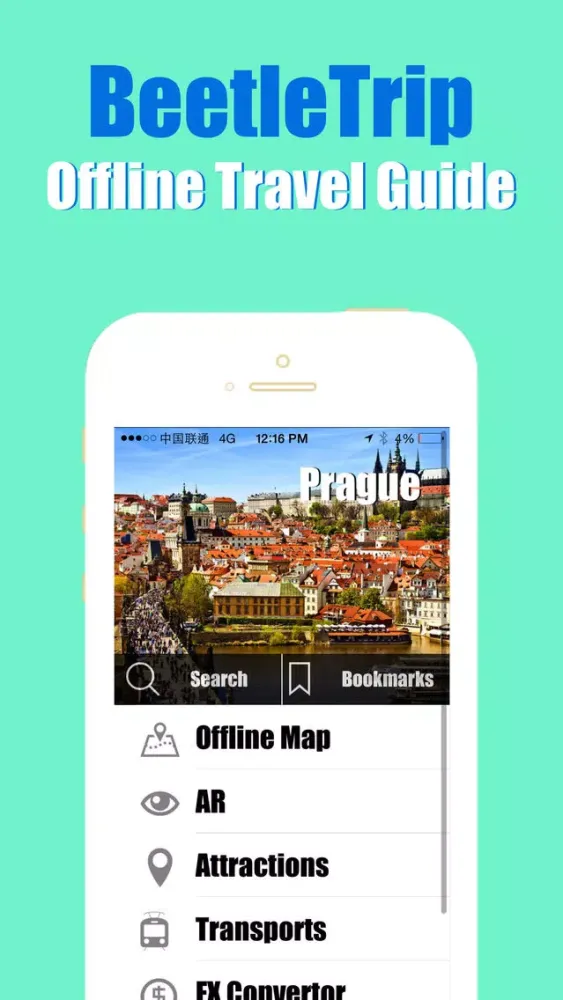 Prague travel guide and offline city map, Beetletrip Augmented Reality Prague Metro Tram Train and Walks 스크린샷