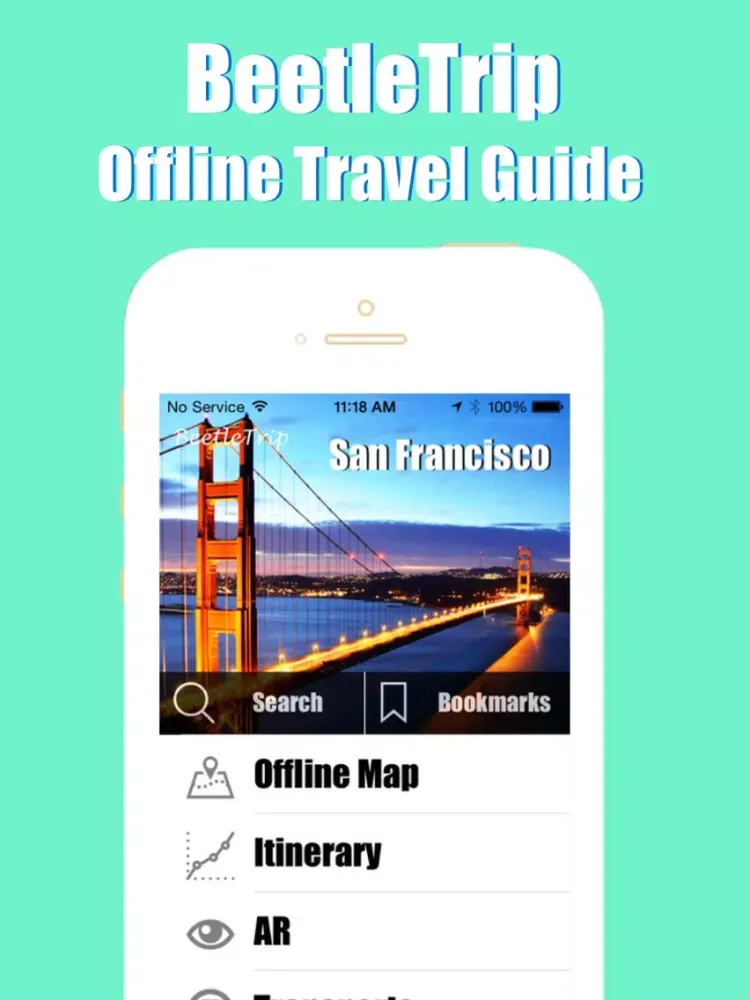 San Francisco travel guide offline city metro map iPad  Screenshots