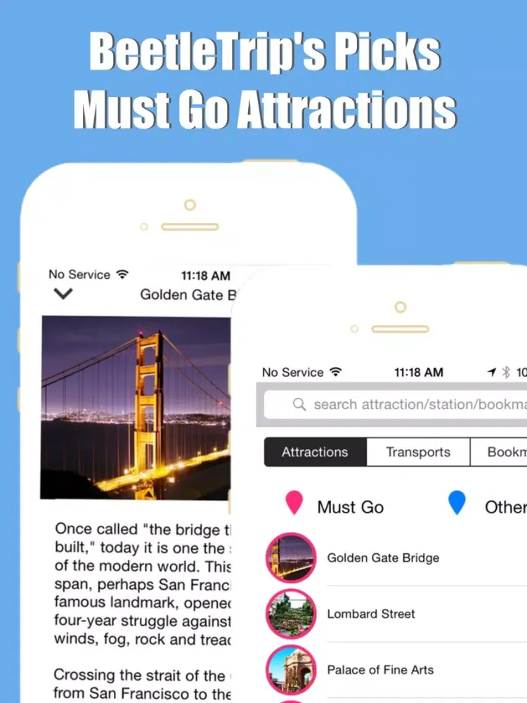 San Francisco travel guide offline city metro map iPad  Screenshots