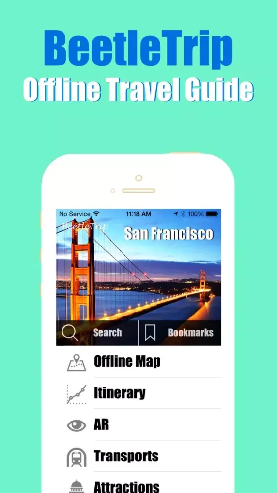 San Francisco travel guide offline city metro map Screenshots