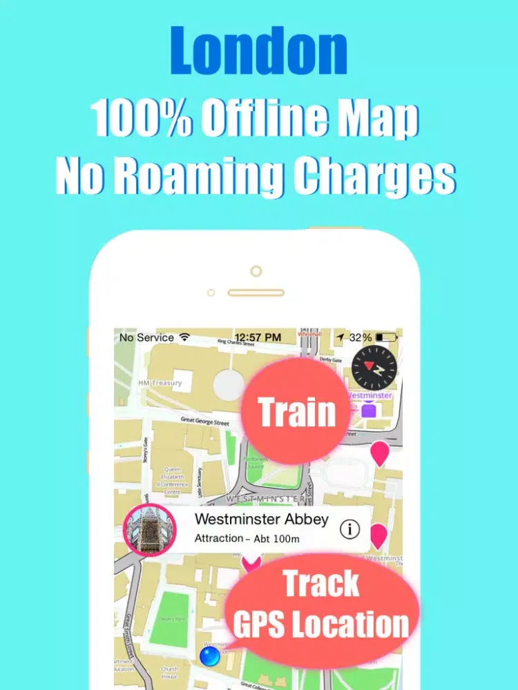 London travel guide with offline map and tube metro transit by BeetleTrip iPad 应用截图