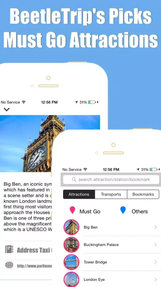 London travel guide with offline map and tube metro transit by BeetleTrip应用截图