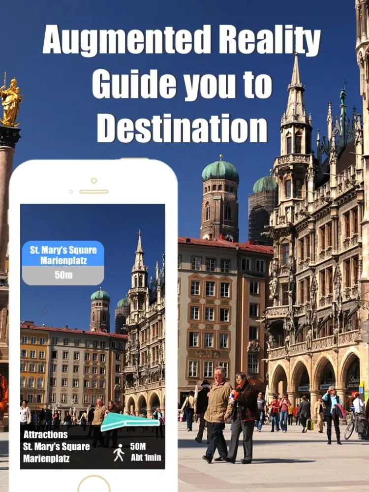 Munich travel guide with offline map and München u-bahn metro transit by BeetleTrip iPad  スクリーンショット