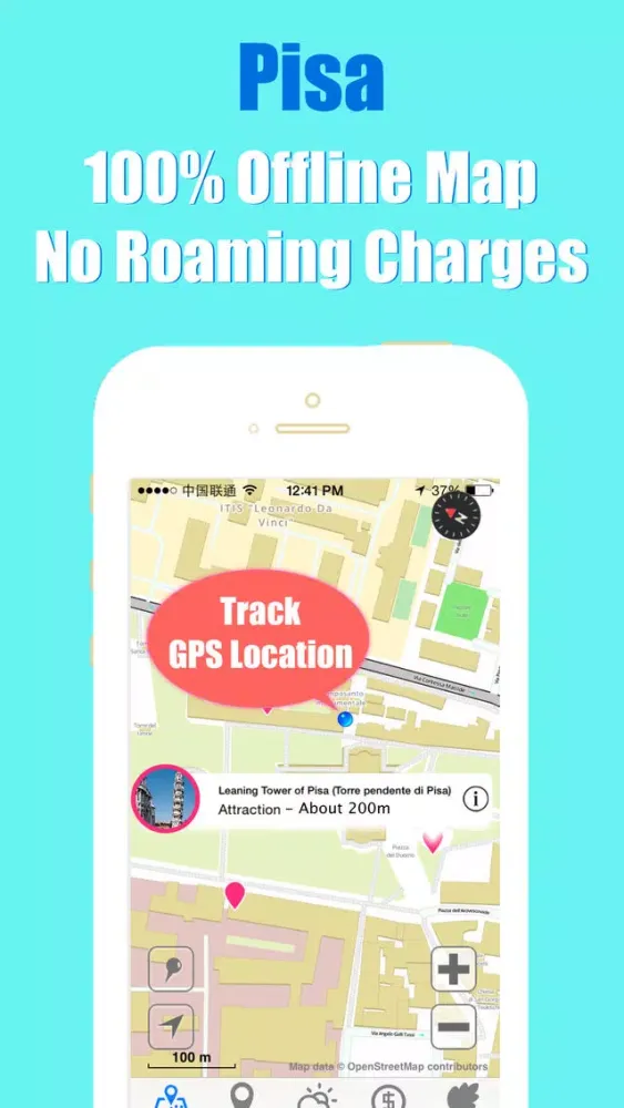Pisa travel guide with offline map and Rome metro underground transit by BeetleTrip應用截圖