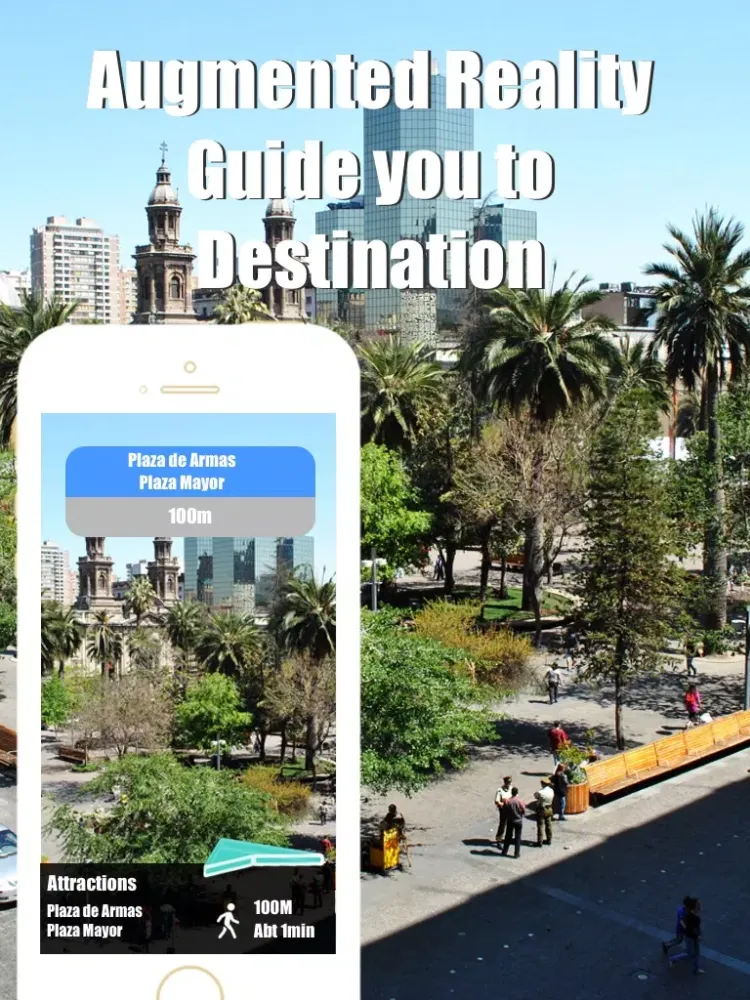 Santiago travel guide with offline map and Chile metrotren metro transit by BeetleTrip iPad  Screenshots