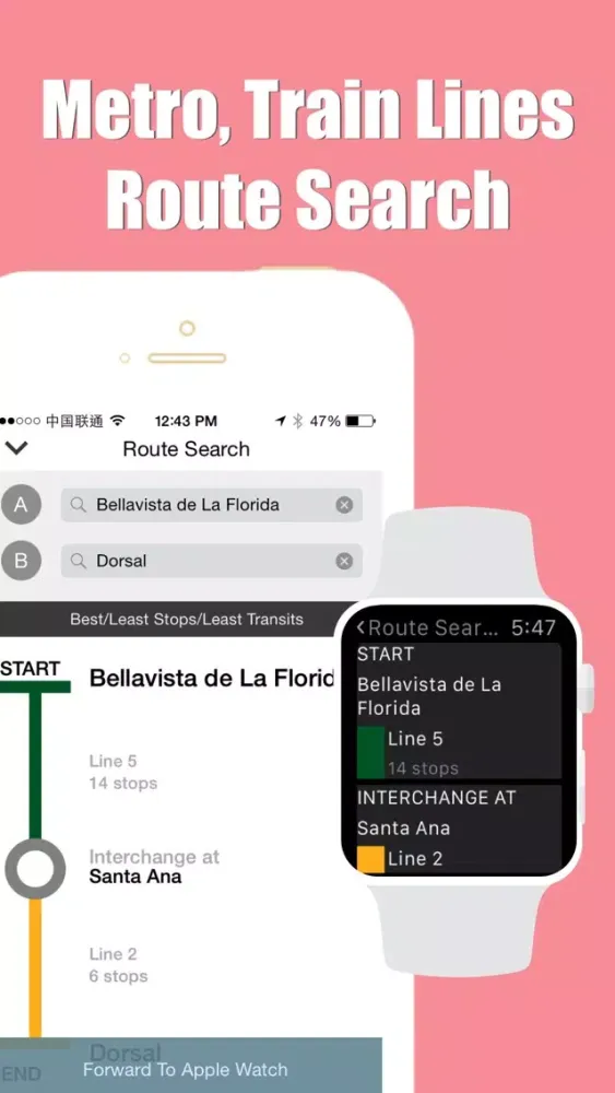 Santiago travel guide with offline map and Chile metrotren metro transit by BeetleTrip Screenshots