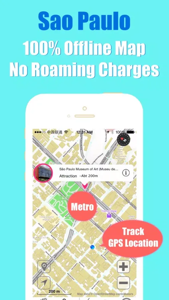 Captures d'écran de Sao Paulo travel guide with offline map and Brazil cptm emtu metro transit by BeetleTrip