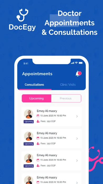 Ảnh chụp màn hình của DocEgy For Doctor