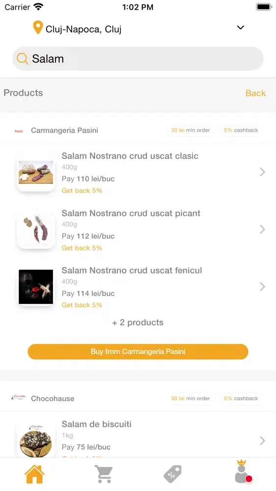 Tangkapan skrin Food Marketplace by Beez
