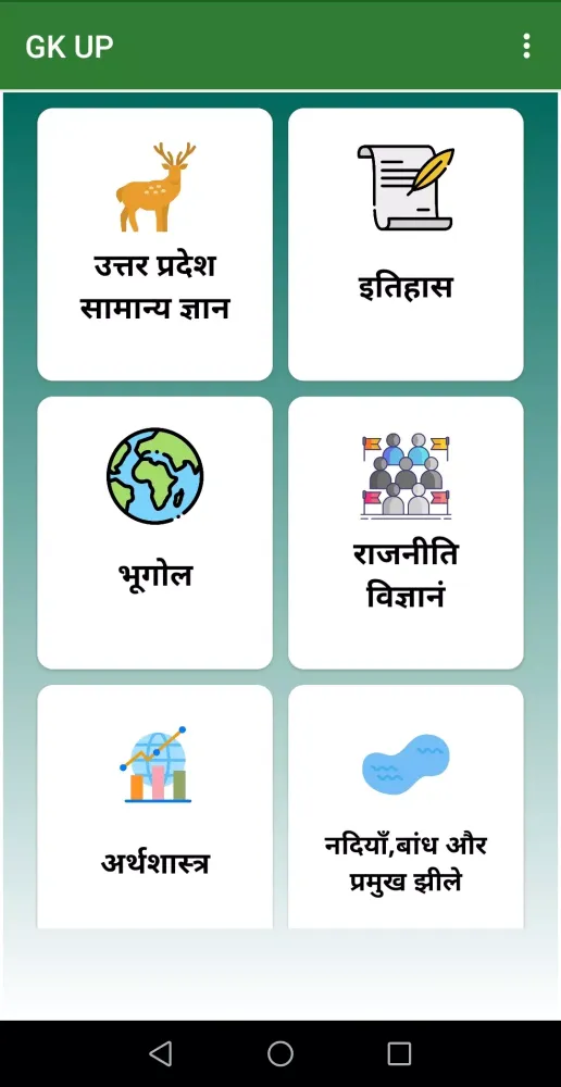 Tangkapan skrin Uttar Pradesh GK Study & prep